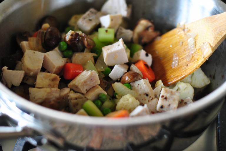 Coconut Oil Chicken Pot Pie